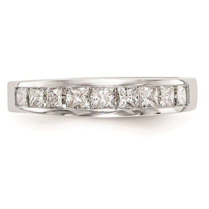 14k White Gold Real Diamond Wedding Band