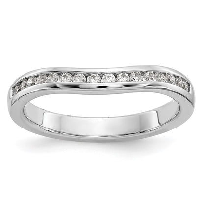 0.24ct. CZ Solid Real 14k White Gold Wedding Wedding Band Ring
