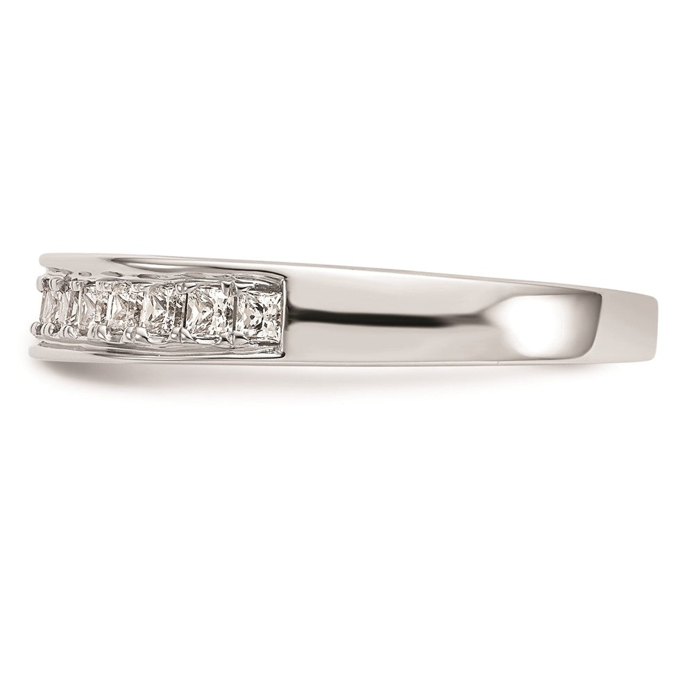 14k White Gold Real Diamond Wedding Band