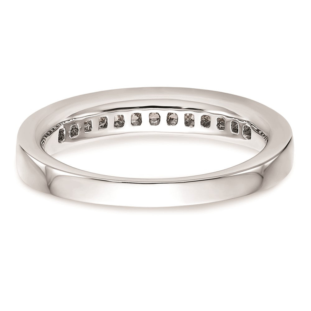 14k White Gold Real Diamond Wedding Band