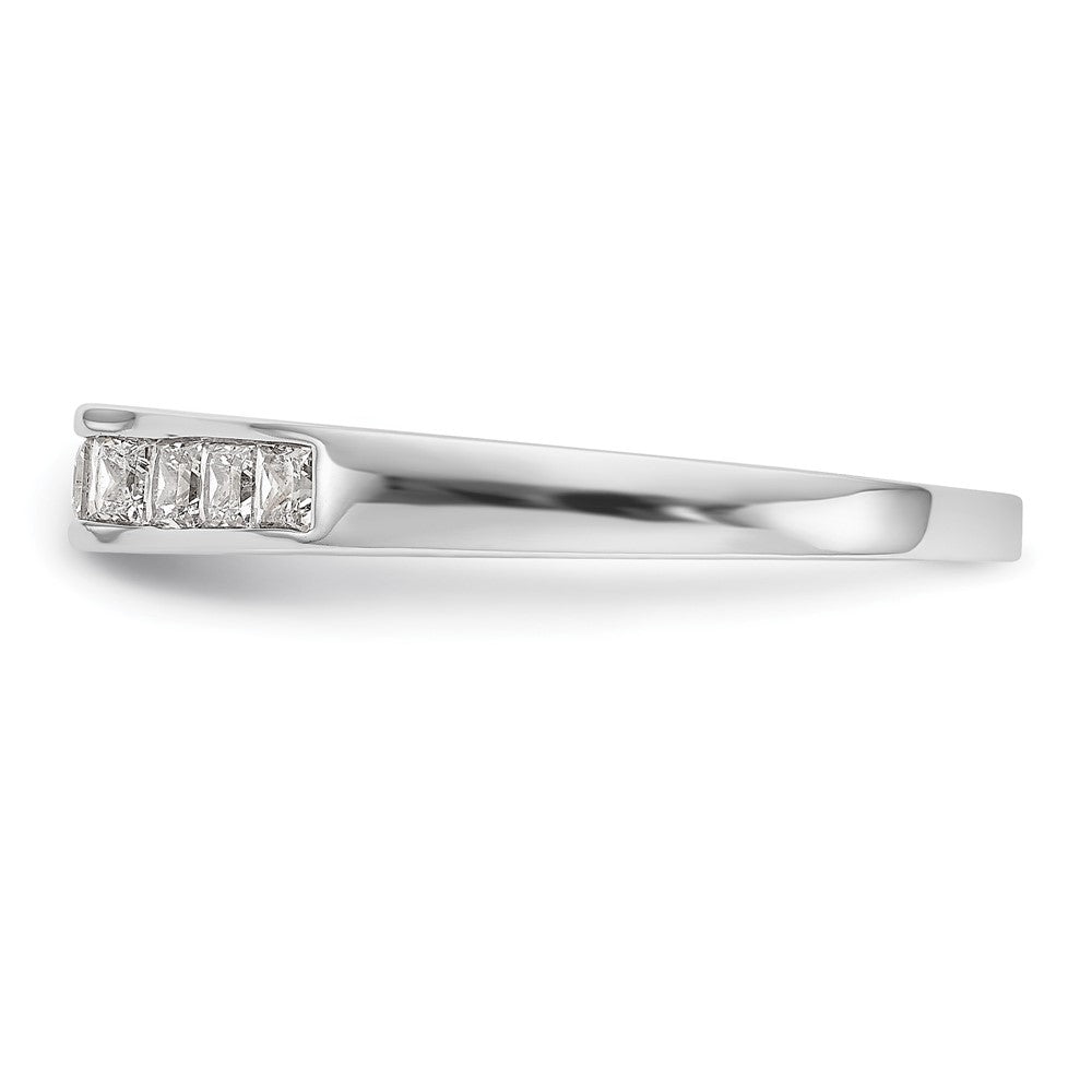 14k White Gold Real Diamond Wedding Band