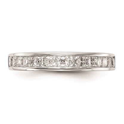 14k White Gold Real Diamond Wedding Band