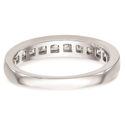 14k White Gold Real Diamond Wedding Band