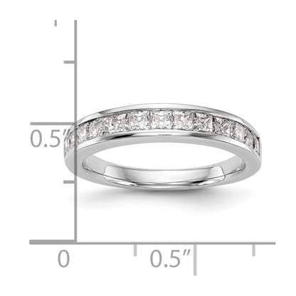 14k White Gold Real Diamond Wedding Band