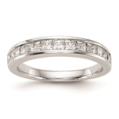 14k White Gold Real Diamond Wedding Band