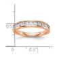 0.76ct. CZ Solid Real 14k Rose Gold Wedding Wedding Band Ring