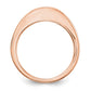 1.15ct. CZ Solid Real 14k Rose Gold Wedding Wedding Band Ring