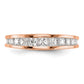 1.15ct. CZ Solid Real 14k Rose Gold Wedding Wedding Band Ring