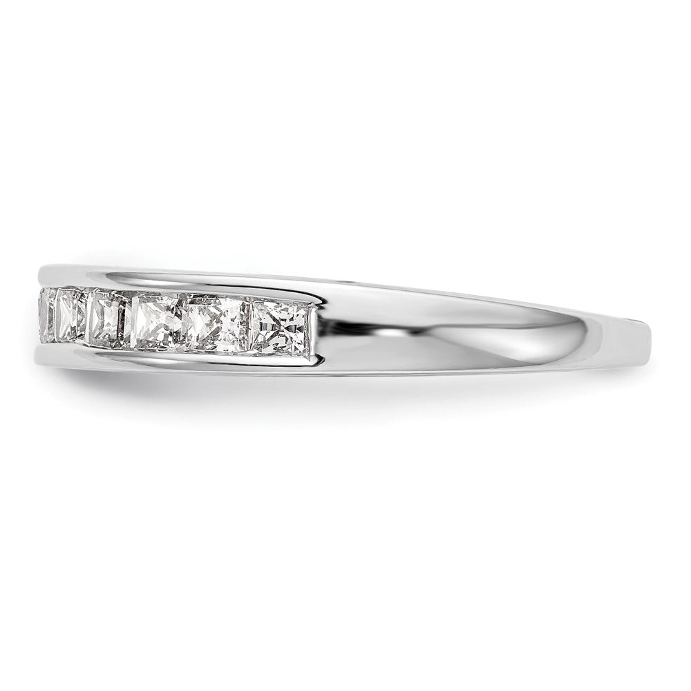 14k White Gold Real Diamond Wedding Band