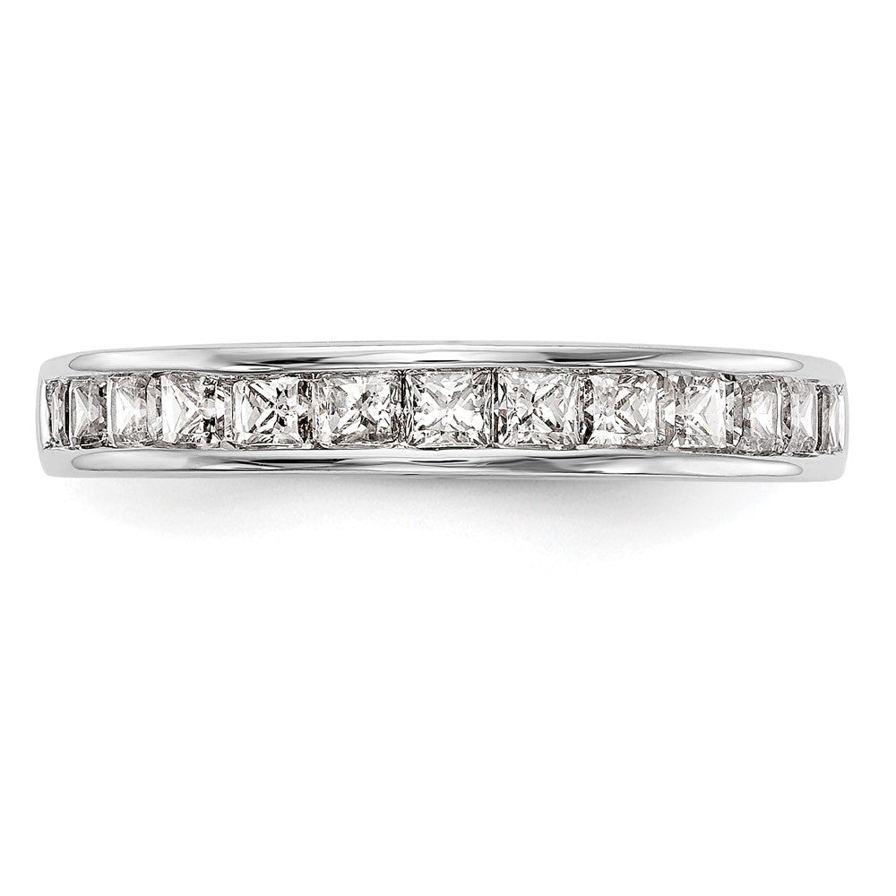 14k White Gold Real Diamond Wedding Band