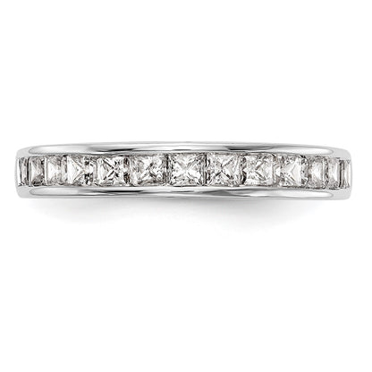 14k White Gold Real Diamond Wedding Band