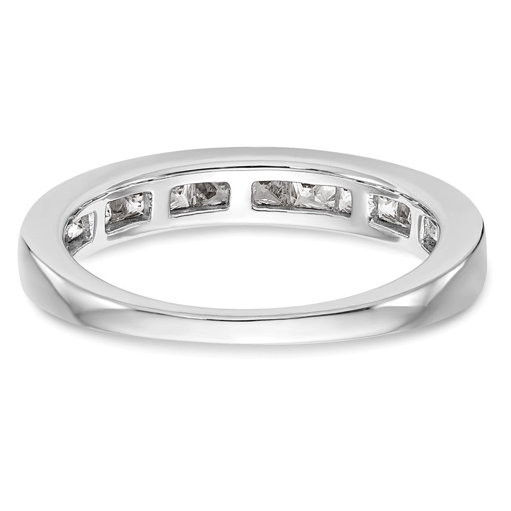 14k White Gold Real Diamond Wedding Band