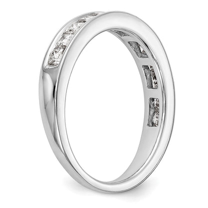 14k White Gold Real Diamond Wedding Band