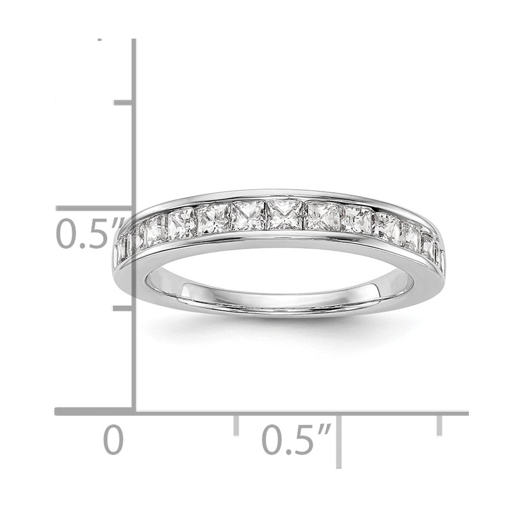 14k White Gold Real Diamond Wedding Band