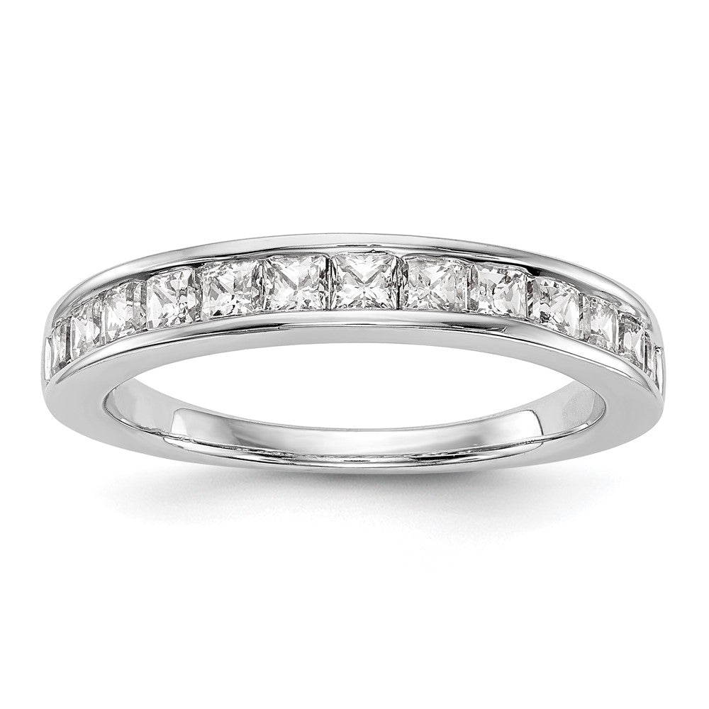 14k White Gold Real Diamond Wedding Band