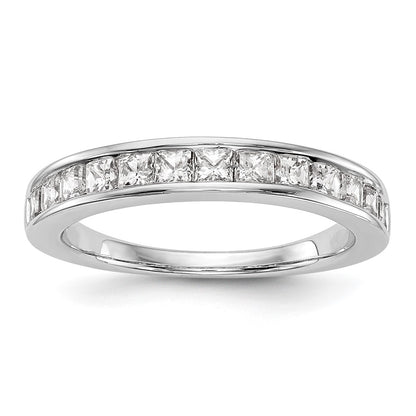 14k White Gold Real Diamond Wedding Band