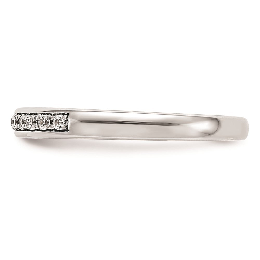14k White Gold Real Diamond Wedding Band