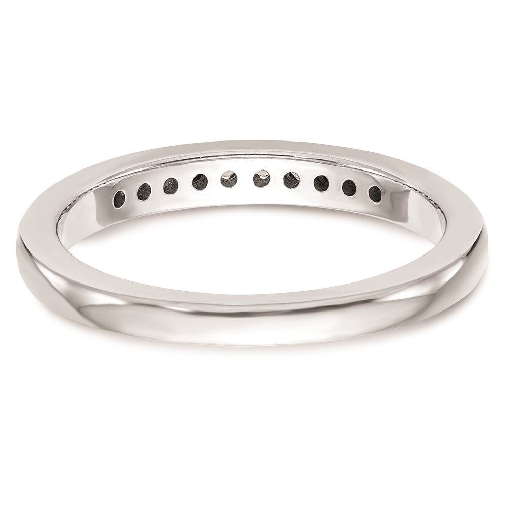 14k White Gold Real Diamond Wedding Band