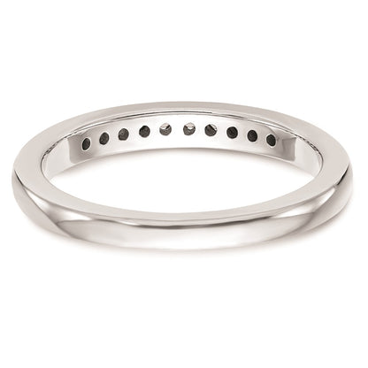 14k White Gold Real Diamond Wedding Band
