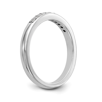 14k White Gold Real Diamond Wedding Band