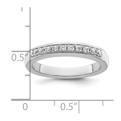 0.20ct. CZ Solid Real 14k White Gold Wedding Wedding Band Ring