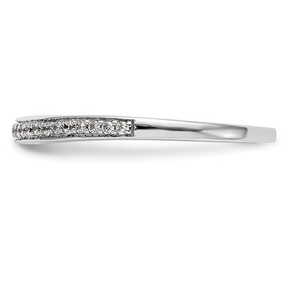 14k White Gold Real Diamond Wedding Band