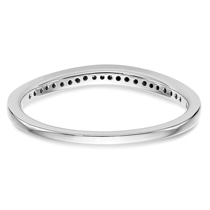 14k White Gold Real Diamond Wedding Band