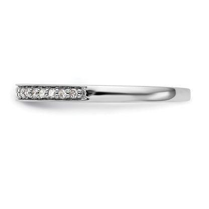 14k White Gold Real Diamond Wedding Band