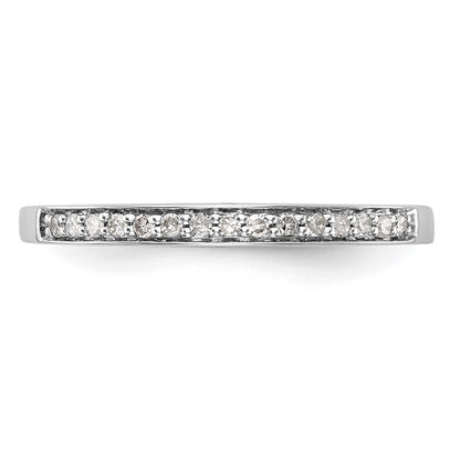 14k White Gold Real Diamond Wedding Band
