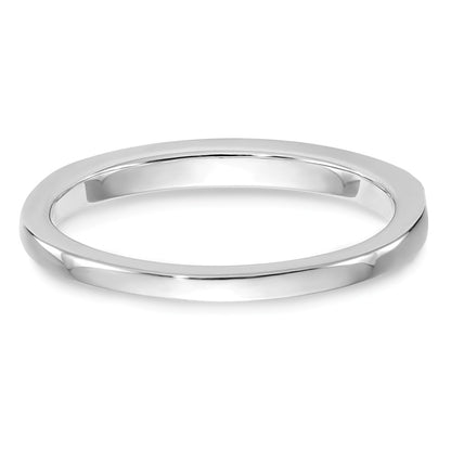 0.10ct. CZ Solid Real 14k White Gold Wedding Wedding Band Ring