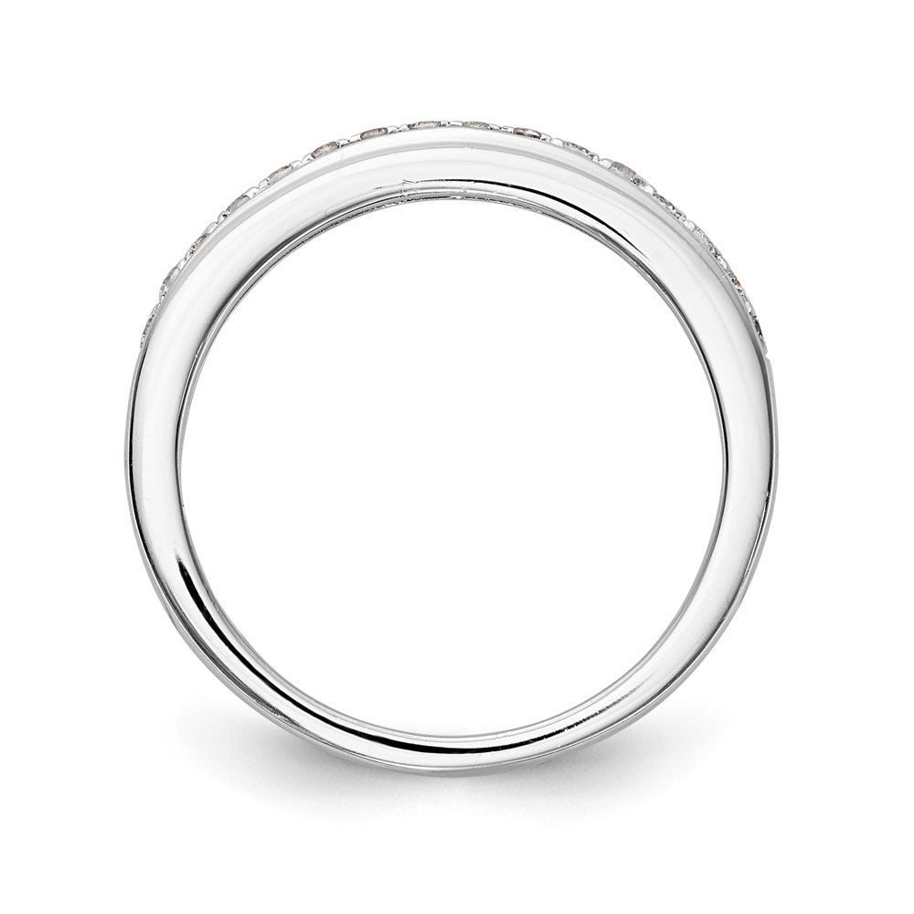 14k White Gold Real Diamond Wedding Band
