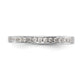 14k White Gold Real Diamond Wedding Band