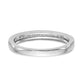 14k White Gold Real Diamond Wedding Band