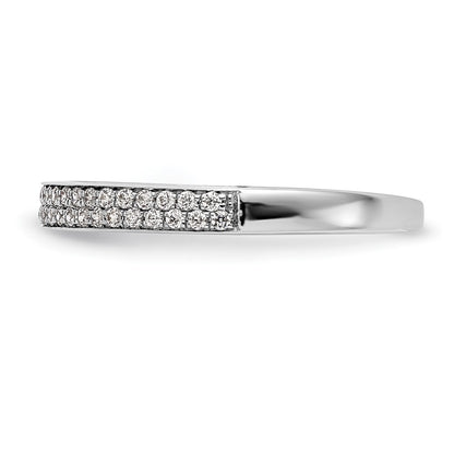 0.24ct. CZ Solid Real 14k White Gold Wedding Wedding Band Ring