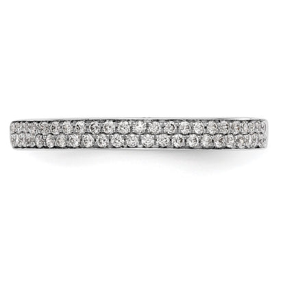 0.24ct. CZ Solid Real 14k White Gold Wedding Wedding Band Ring