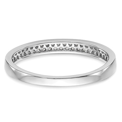 0.24ct. CZ Solid Real 14k White Gold Wedding Wedding Band Ring