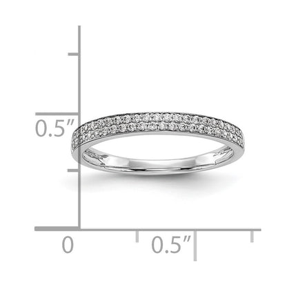 0.24ct. CZ Solid Real 14k White Gold Wedding Wedding Band Ring