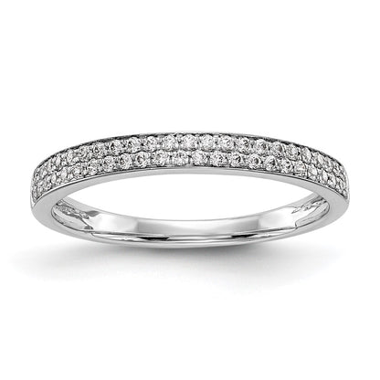 0.24ct. CZ Solid Real 14k White Gold Wedding Wedding Band Ring