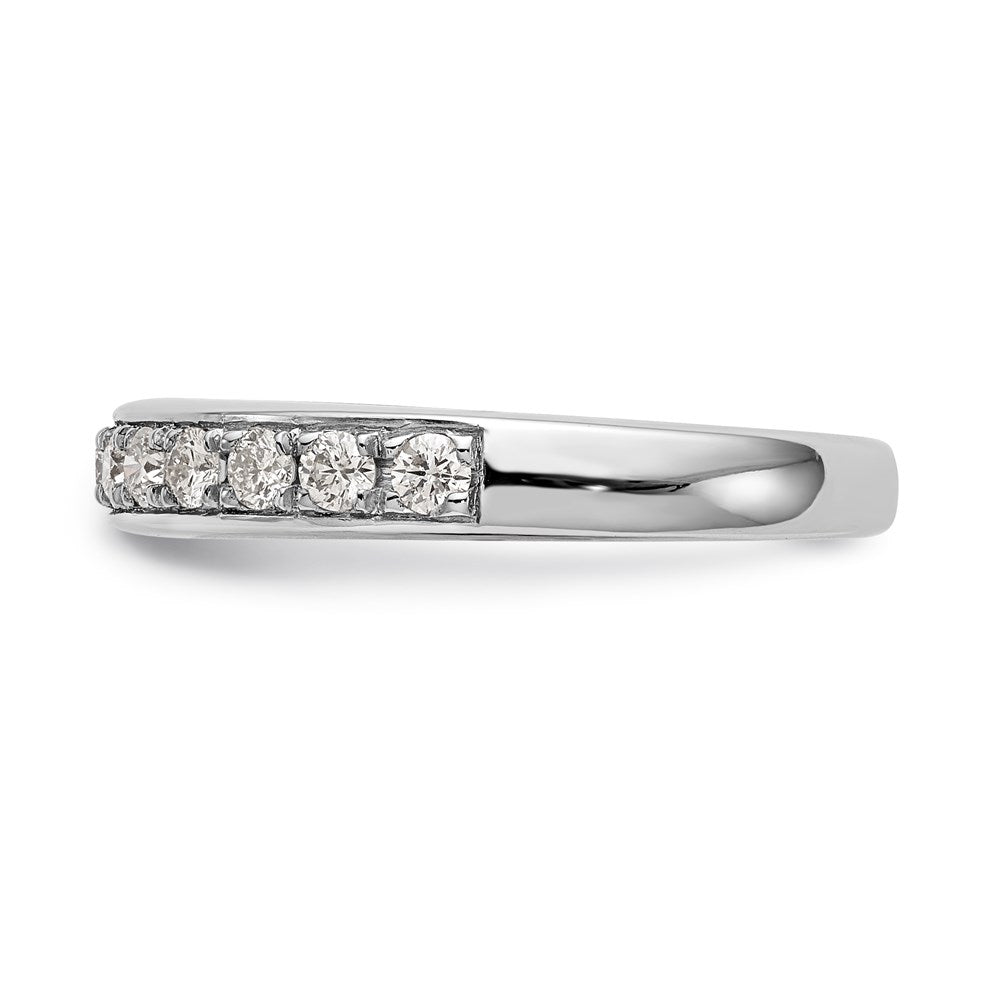 14k White Gold Real Diamond Wedding Band