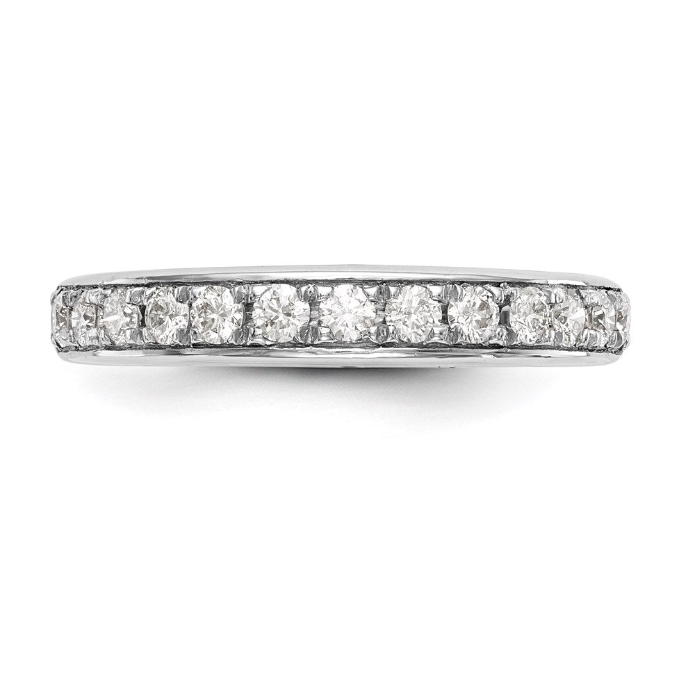 14k White Gold Real Diamond Wedding Band