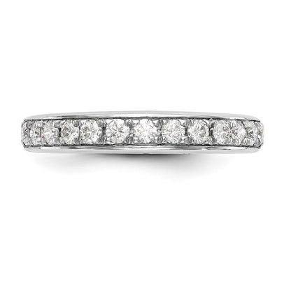 14k White Gold Real Diamond Wedding Band
