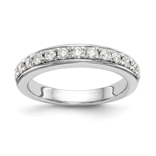 0.16ct. CZ Solid Real 14k White Gold Wedding Wedding Band Ring