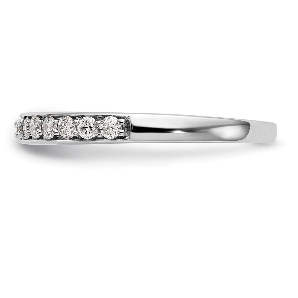 14k White Gold Real Diamond Wedding Band