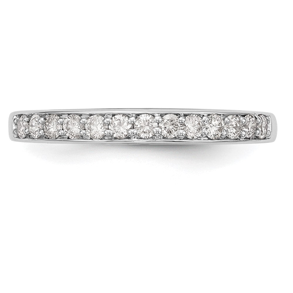0.33ct. CZ Solid Real 14k White Gold Wedding Wedding Band Ring