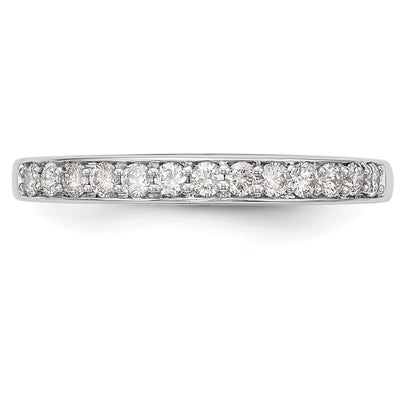 14k White Gold Real Diamond Wedding Band