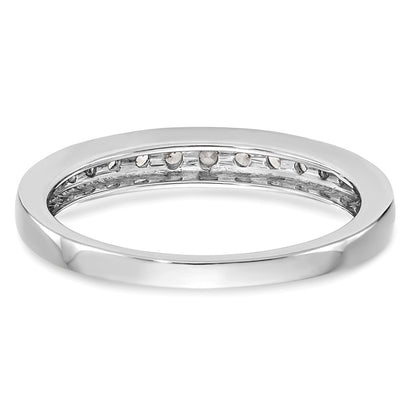 14k White Gold Real Diamond Wedding Band
