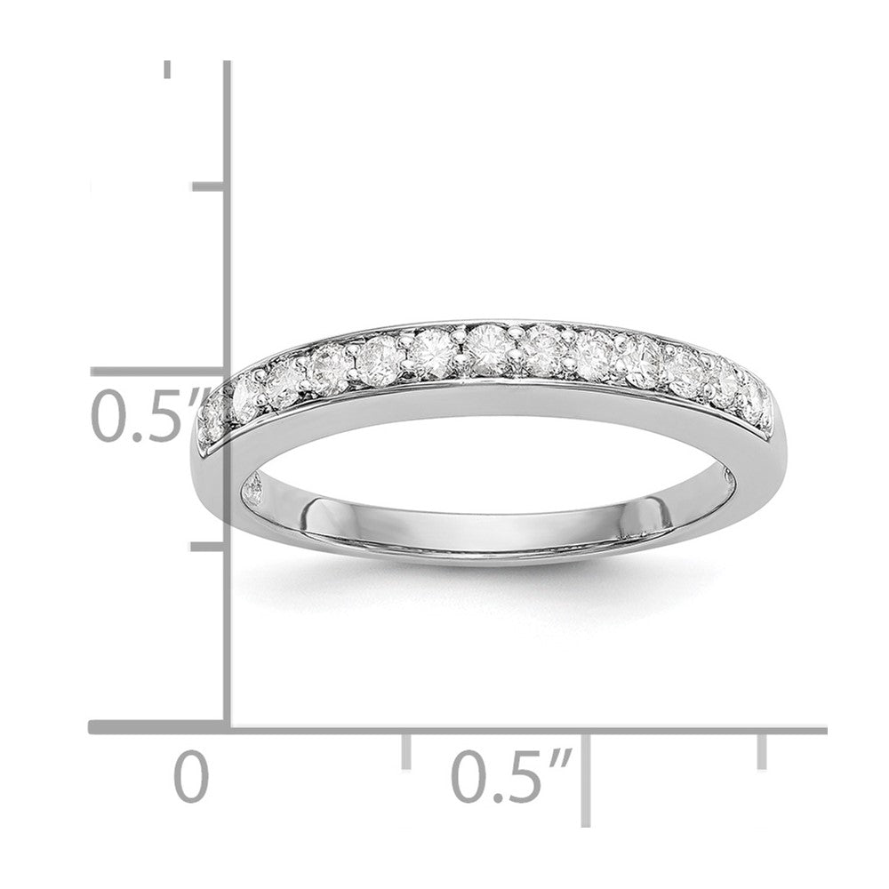 0.33ct. CZ Solid Real 14k White Gold Wedding Wedding Band Ring
