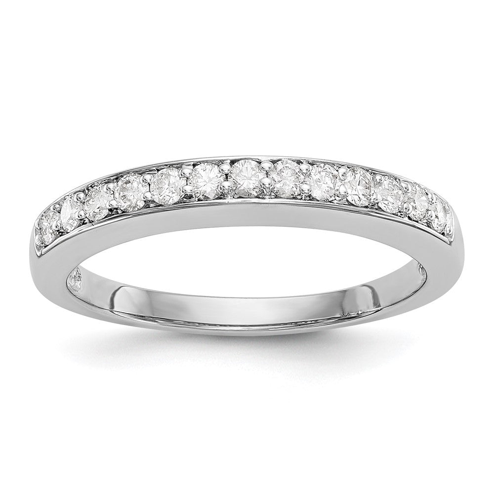 0.33ct. CZ Solid Real 14k White Gold Wedding Wedding Band Ring