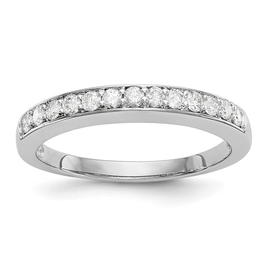 0.33ct. CZ Solid Real 14k White Gold Wedding Wedding Band Ring