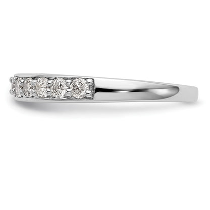 14k White Gold Real Diamond Wedding Band